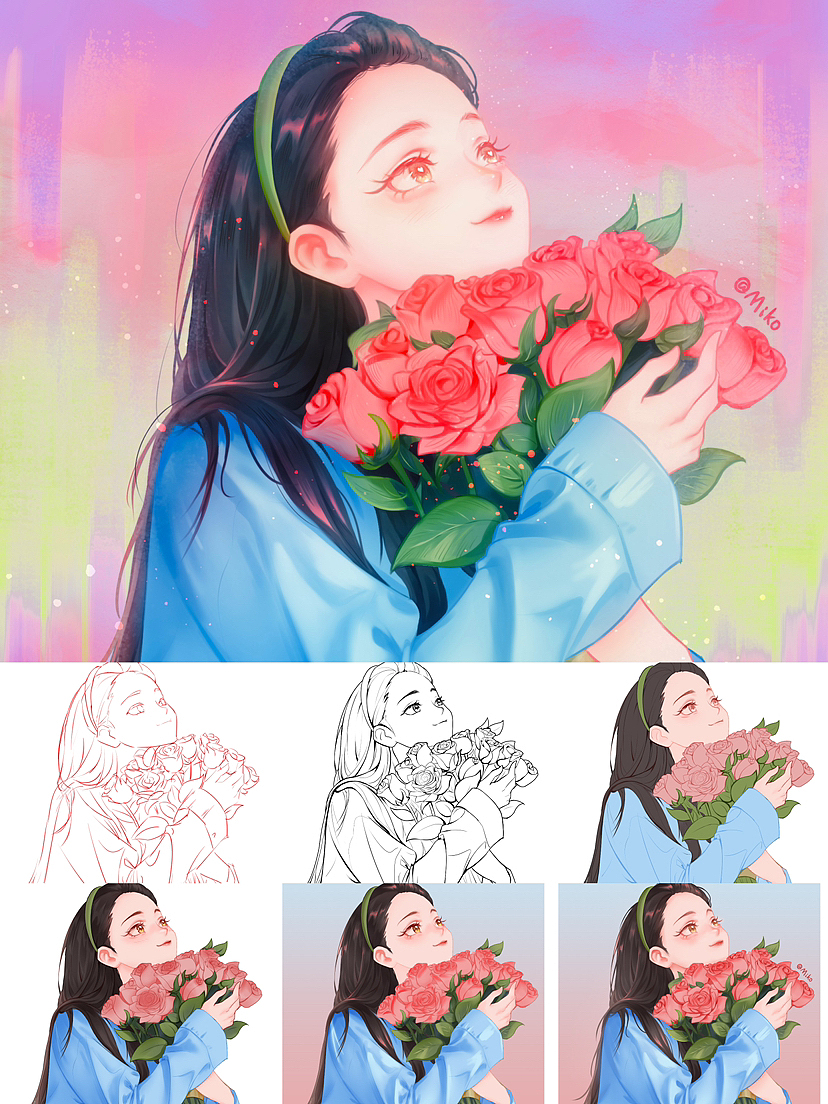 刘亦菲捧花头像