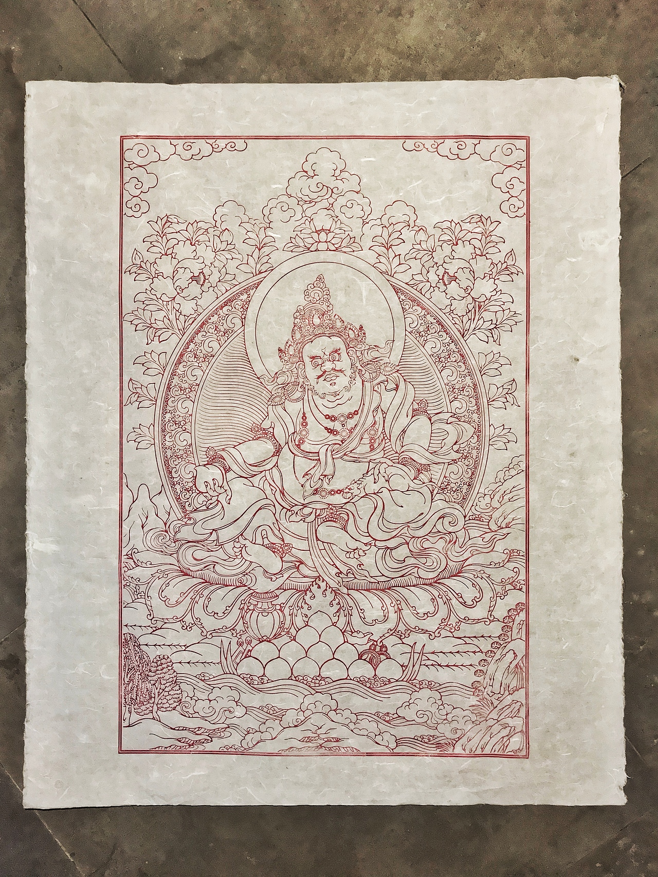 黄财神 版画（图ZMTI0NDE2NzUy） - 绘本 - 站酷设计师山石shanshi原创素材 - 站酷ZCOOL