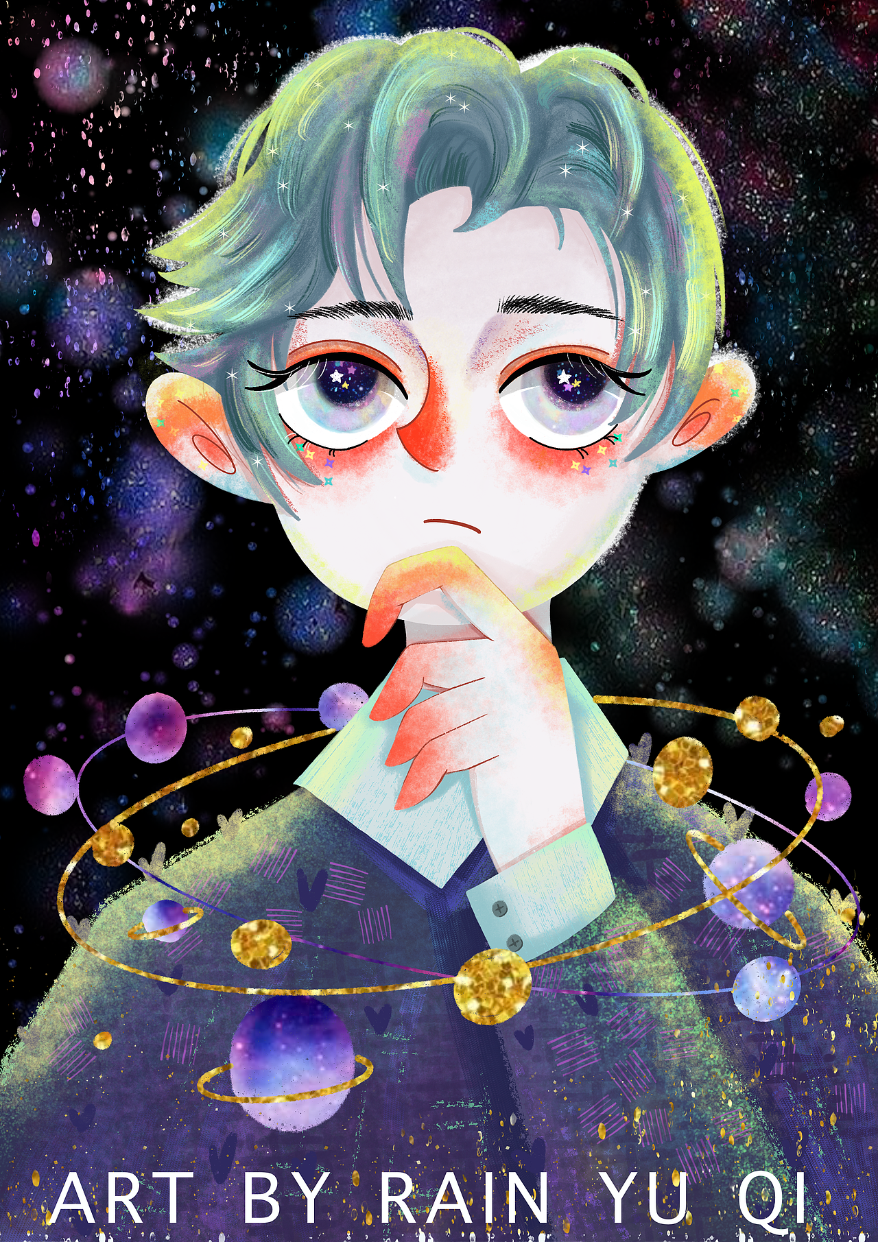 插画‖少年‖壁纸‖头像（图ZMjUzNzA4NDU2） - 艺术插画 - 站酷设计师Rain鱼七原创素材 - 站酷ZCOOL