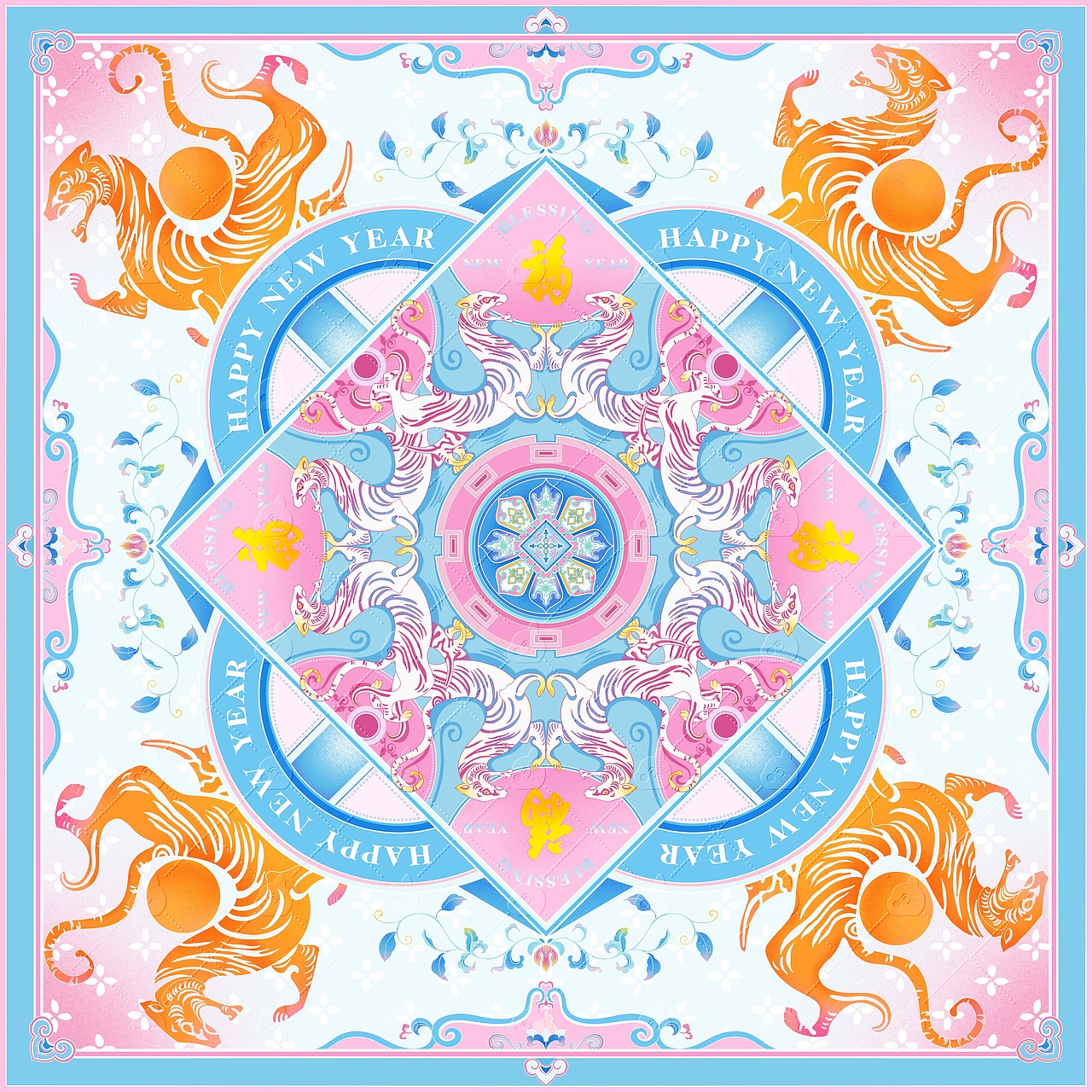 丝巾插画（图ZMzc1MTcxMDYw） - 商业插画 - 站酷设计师异耳兔原创素材 - 站酷ZCOOL