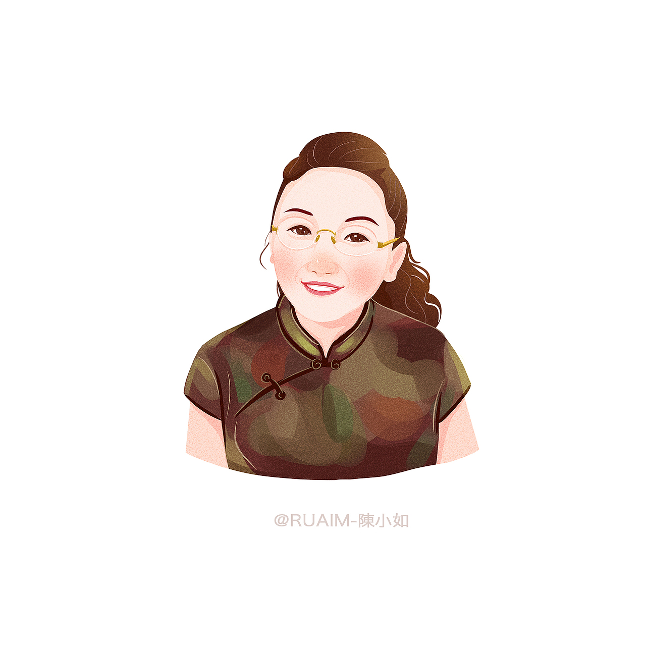 森系写实头像插画合辑