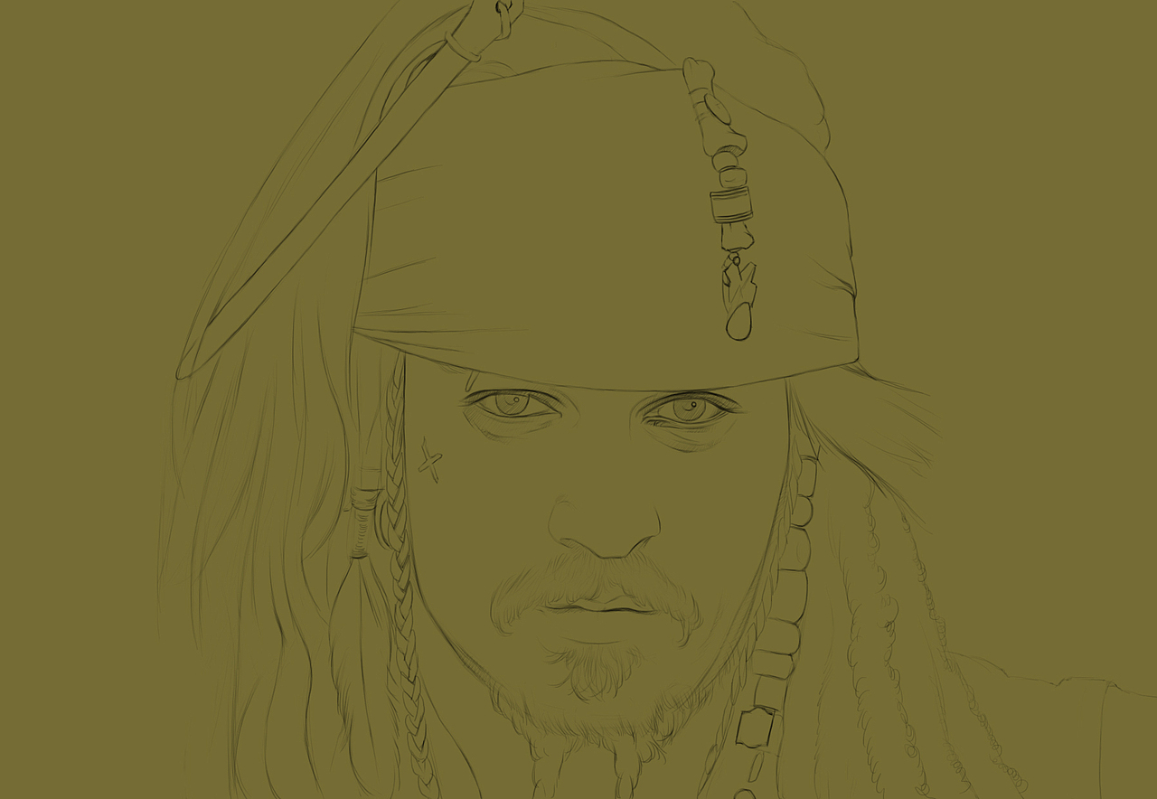 教你电脑ps涂鸦:加勒比海盗4