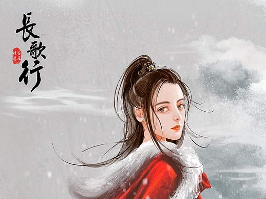 《长歌行》海报-迪丽热巴 ||附过程