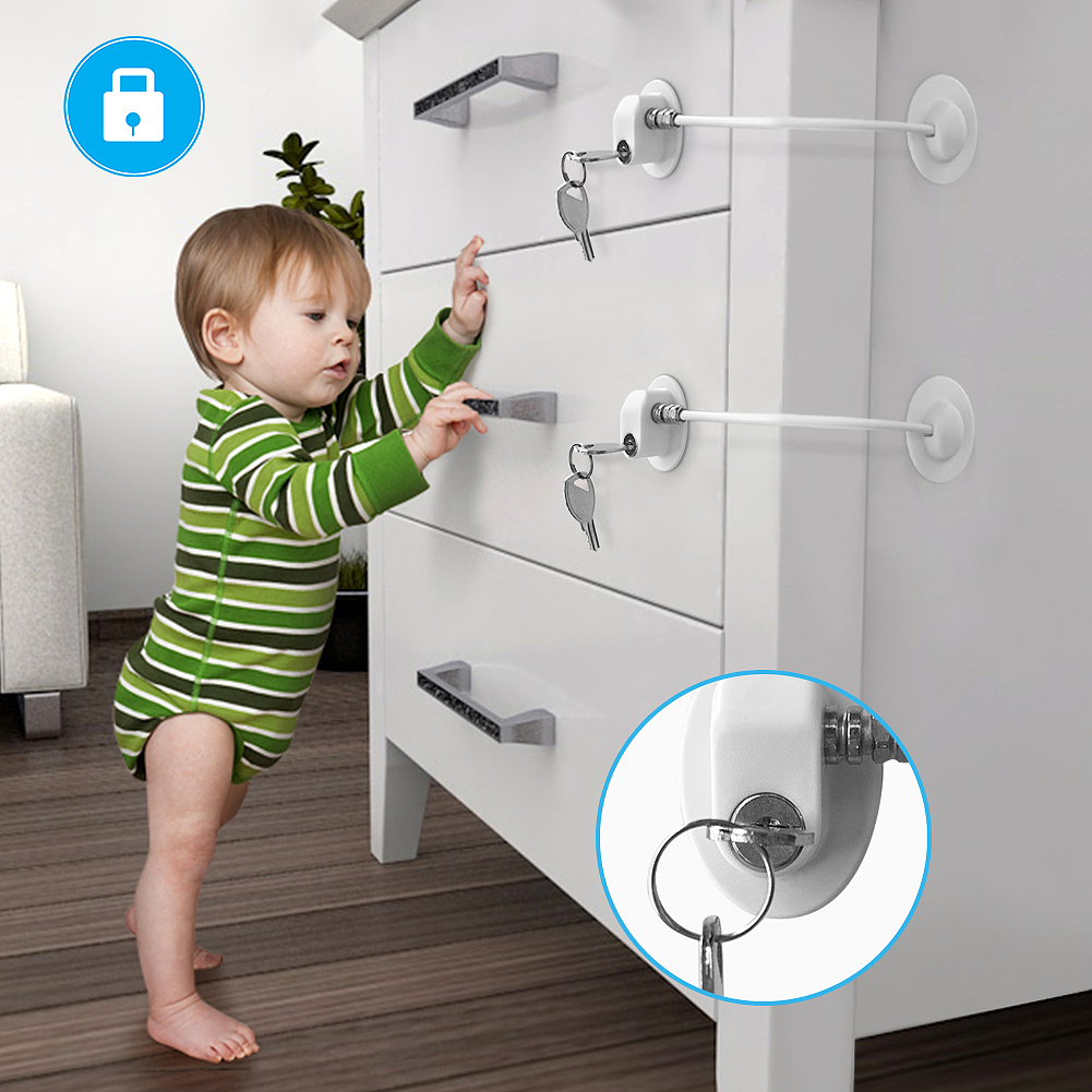 亚马逊_儿童安全锁(白)(黑)