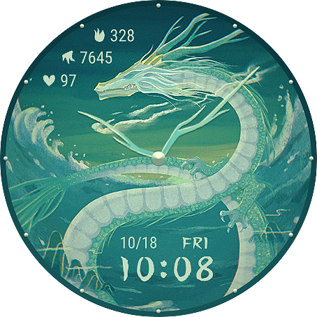 【肆染】国庆快乐!龙主题的表盘,也算比较应景吧