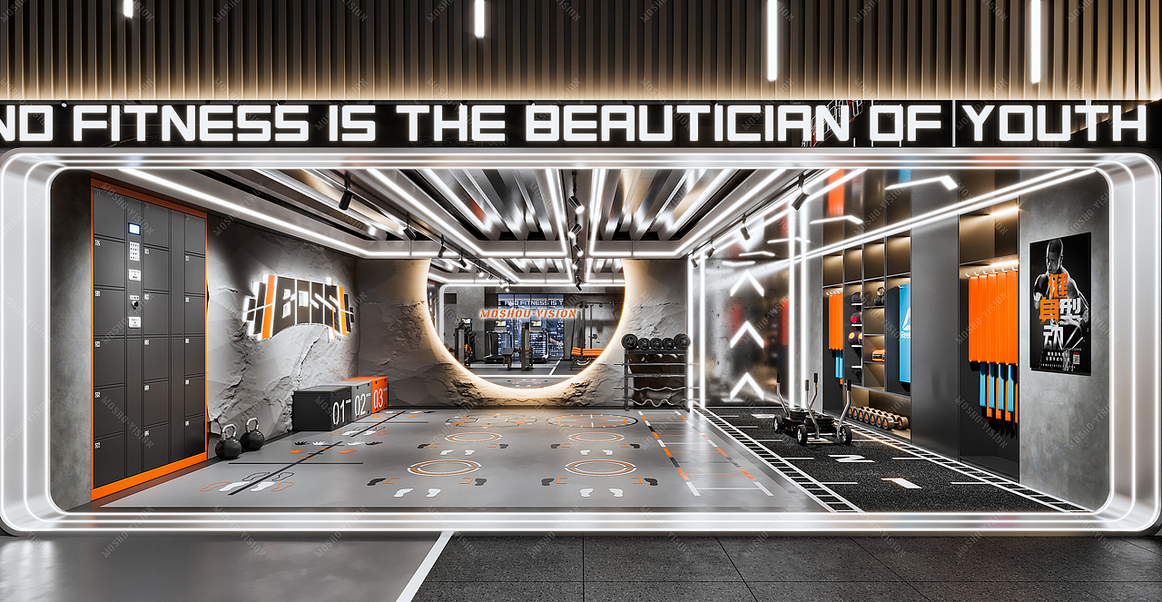 BOSS私人健身工作室（图ZMjc5ODMyMjU2） - 商业空间设计 - 站酷设计师魔手表现工作室原创素材 - 站酷ZCOOL