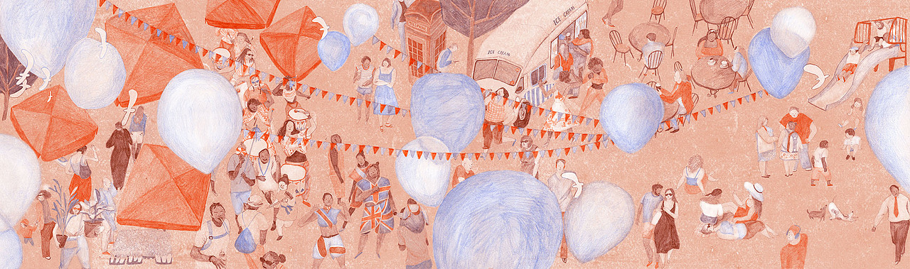 自由创作 | 伦敦生活插画长卷（图ZMjk0NjkwMzg4） - 儿童插画 - 站酷设计师是年糕呀原创素材 - 站酷ZCOOL