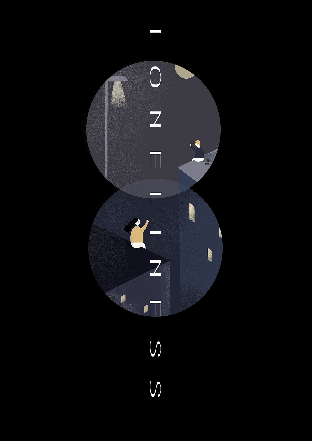 孤独（图ZMTE3MzYzMTA0） - 商业插画 - 站酷设计师QG宫泽原创素材 - 站酷ZCOOL