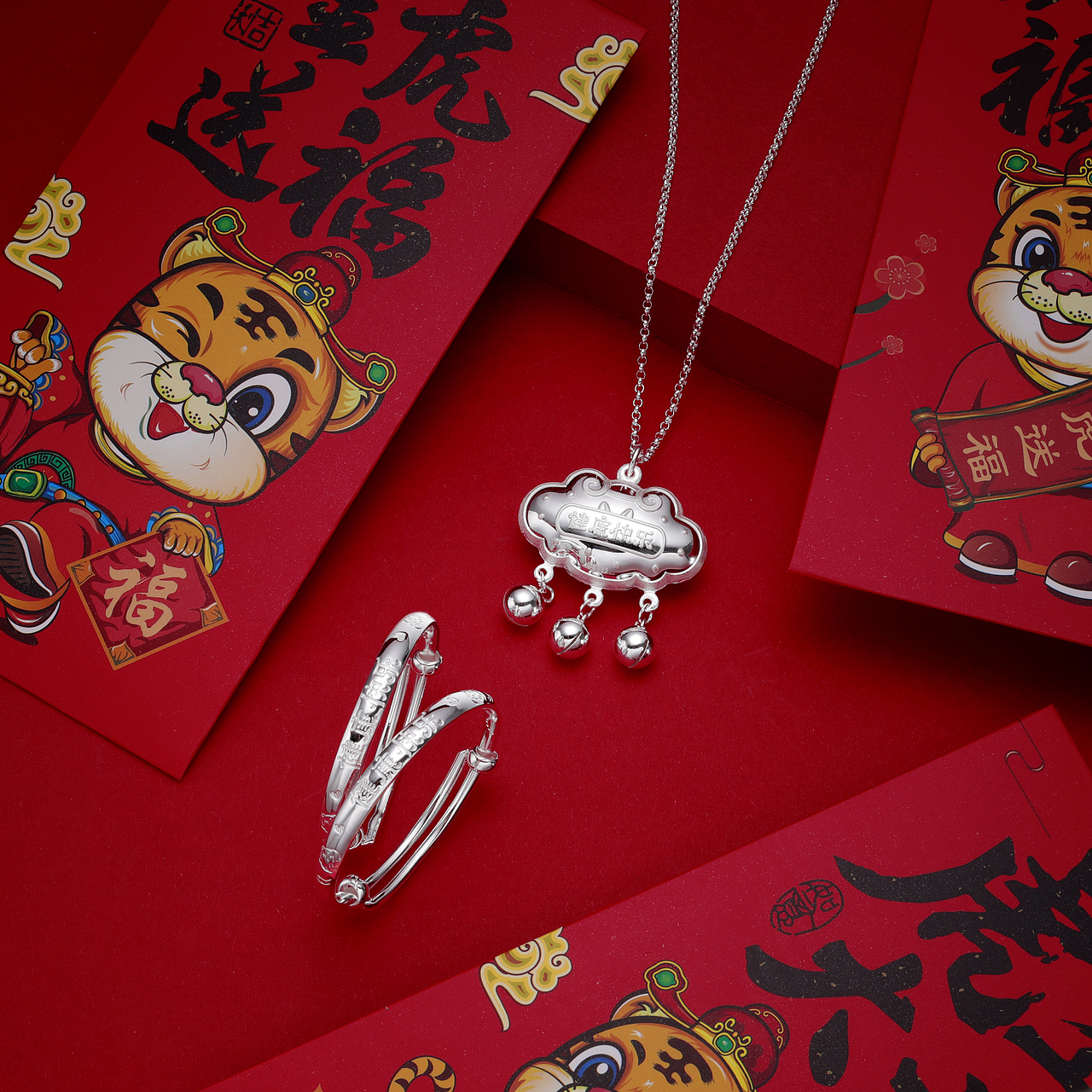 珠宝摄影vol.2 | 2022虎年场景【喜庆·红色·新年快乐】