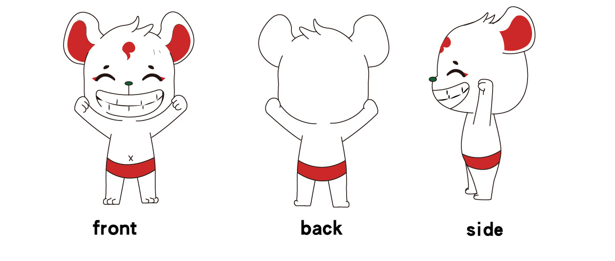 ip形象三视图及公仔效果