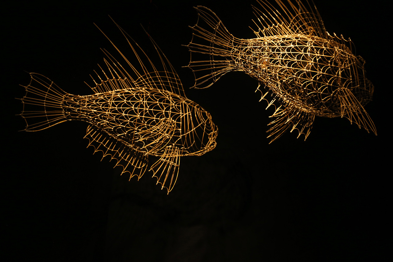 佛山彩灯作品《鱼魂》