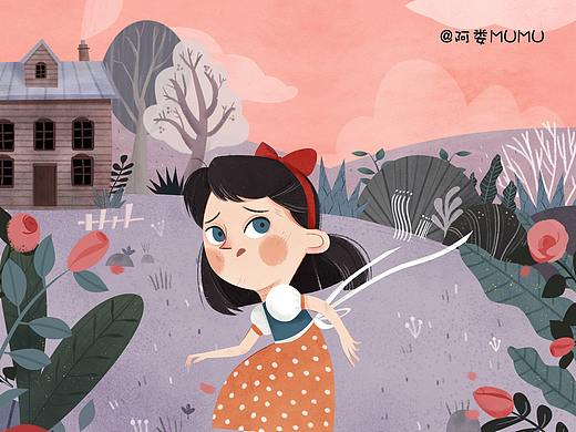 儿童插画白雪公主