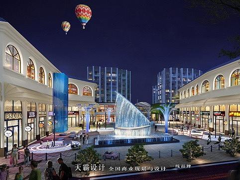 欧式浪漫风情主题步行街设计效果图赏析