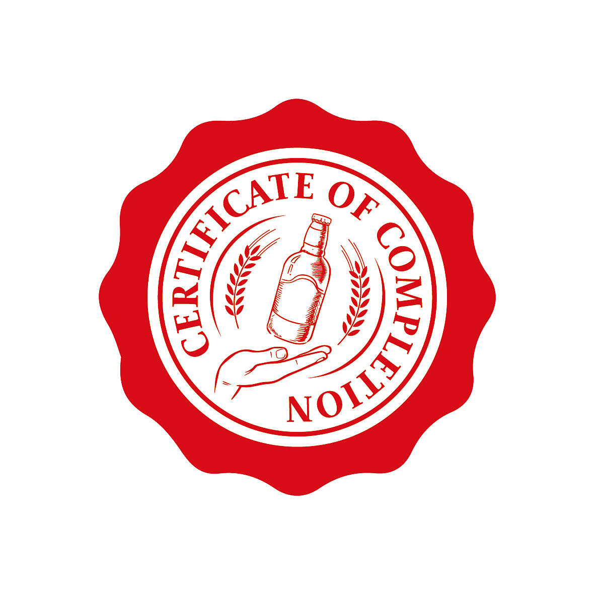 百威啤酒证书logo