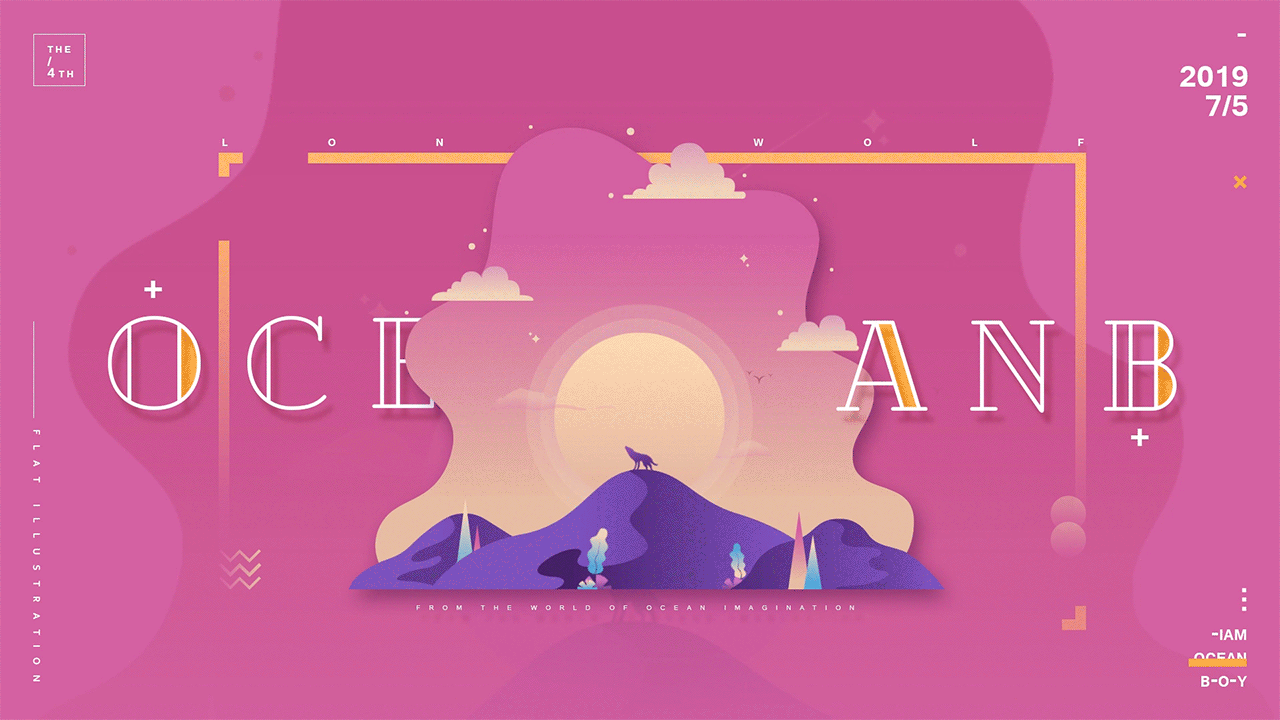 动效插画练习（图ZMTczNDQzNTk2） - 艺术插画 - 站酷设计师OCEANB_MOTION原创素材 - 站酷ZCOOL