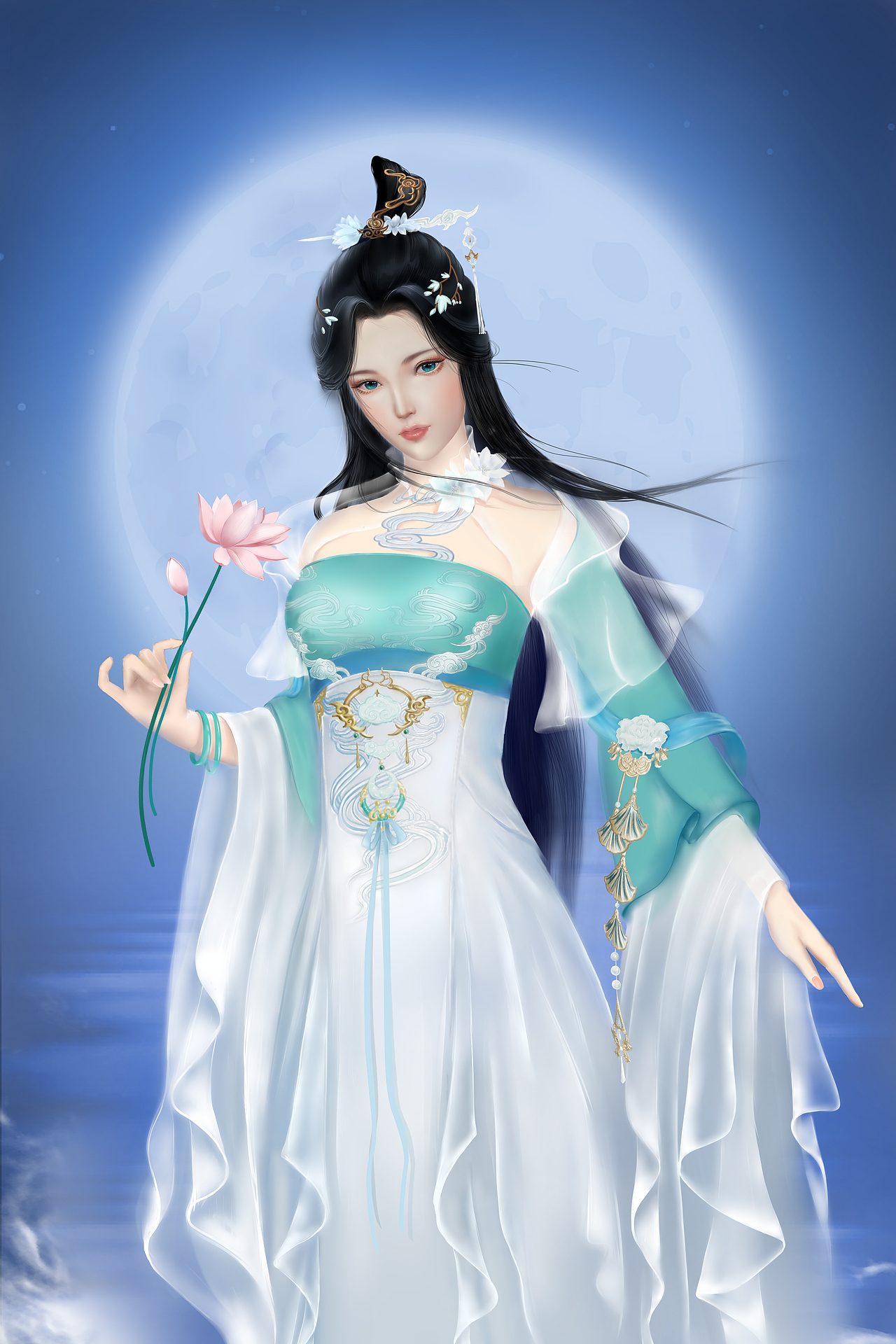 分享伞娘头像练习喵姐头像练习同人·公孙离狐妖古风美人·双眸转手绘