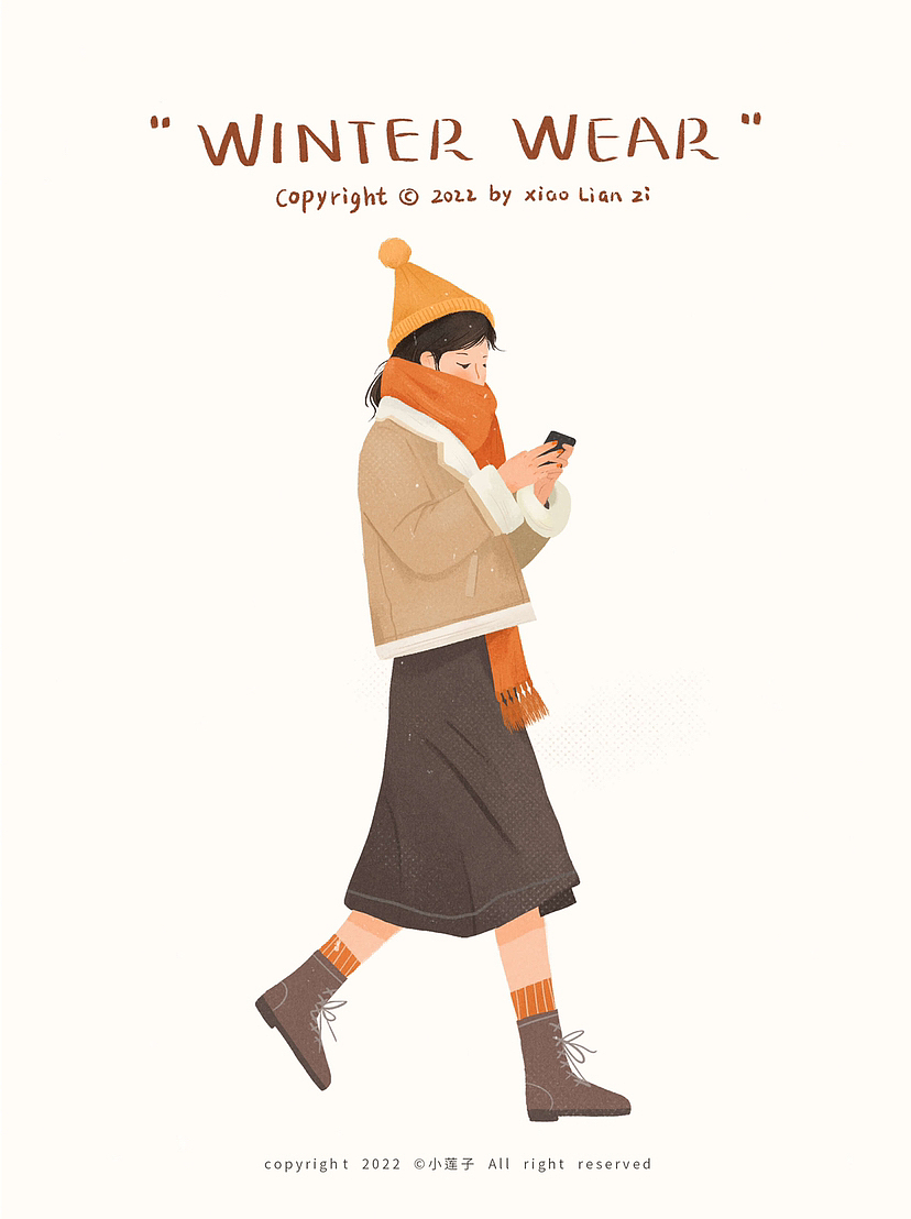 冬天人物插画 | 🌟画人物的方法总结2（图ZMzI0NTkwODgw） - 商业插画 - 站酷设计师小莲子插画原创素材 - 站酷ZCOOL