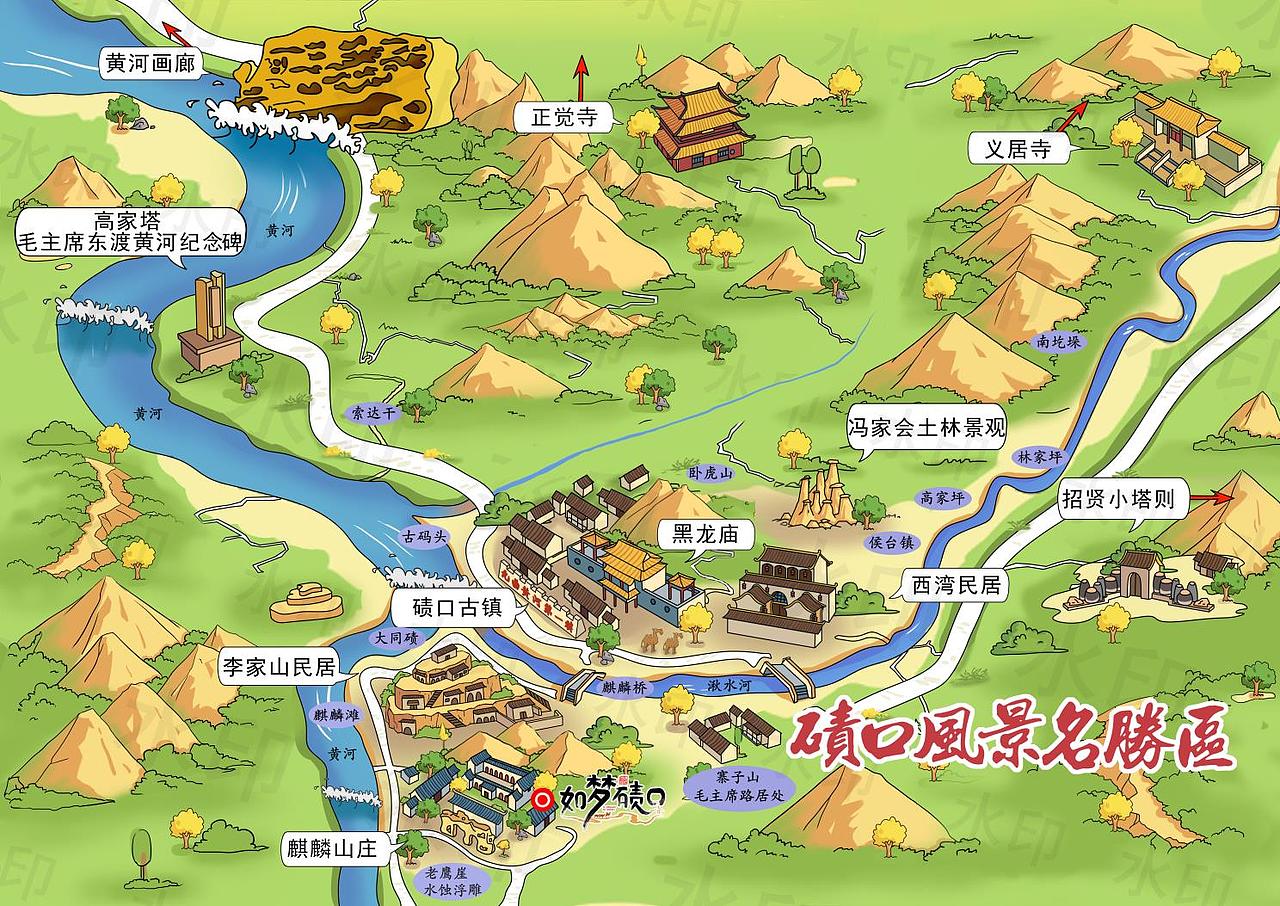 景区手绘地图设计（图ZMjEzNjIwMTEy） - 商业插画 - 站酷设计师手绘地图原创素材 - 站酷ZCOOL