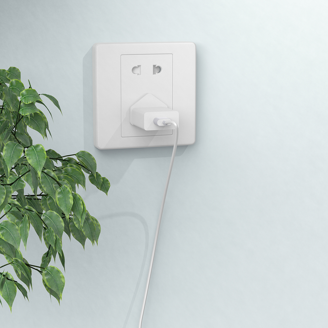 充电插头➕数据线建模渲染作品