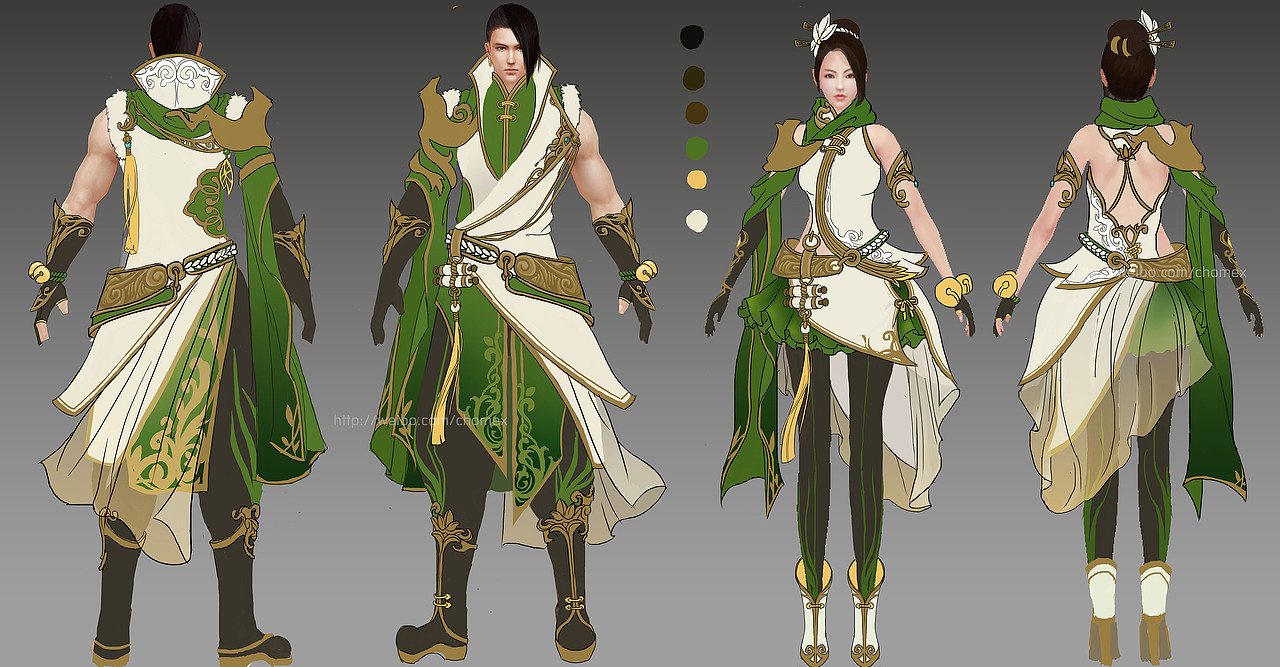 角色原画系列（图ZMjY3MzkyNDQ=） - 游戏原画 - 站酷设计师xio子嫣原创素材 - 站酷ZCOOL