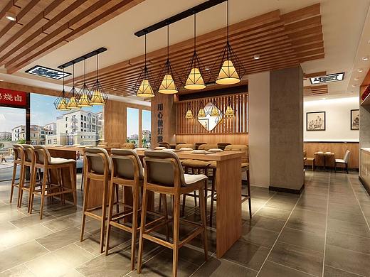 黄记手撕鸡烧卤    空间设计