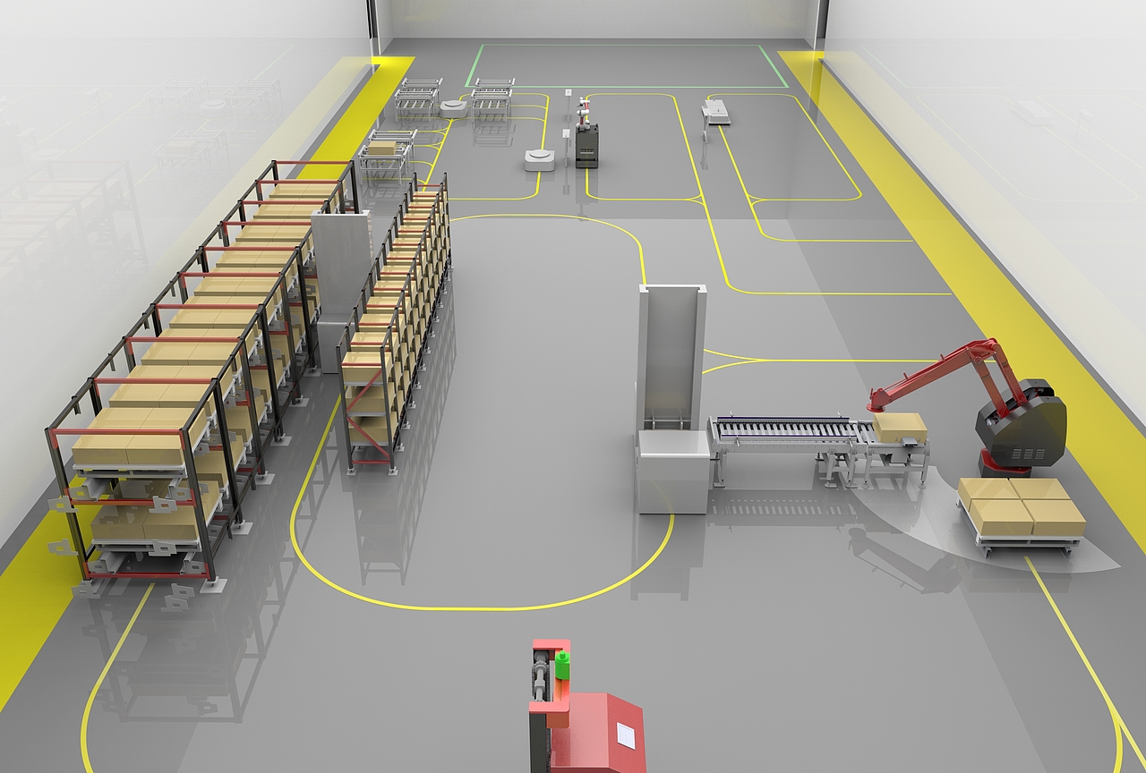 工业机器人智能工厂展示车间