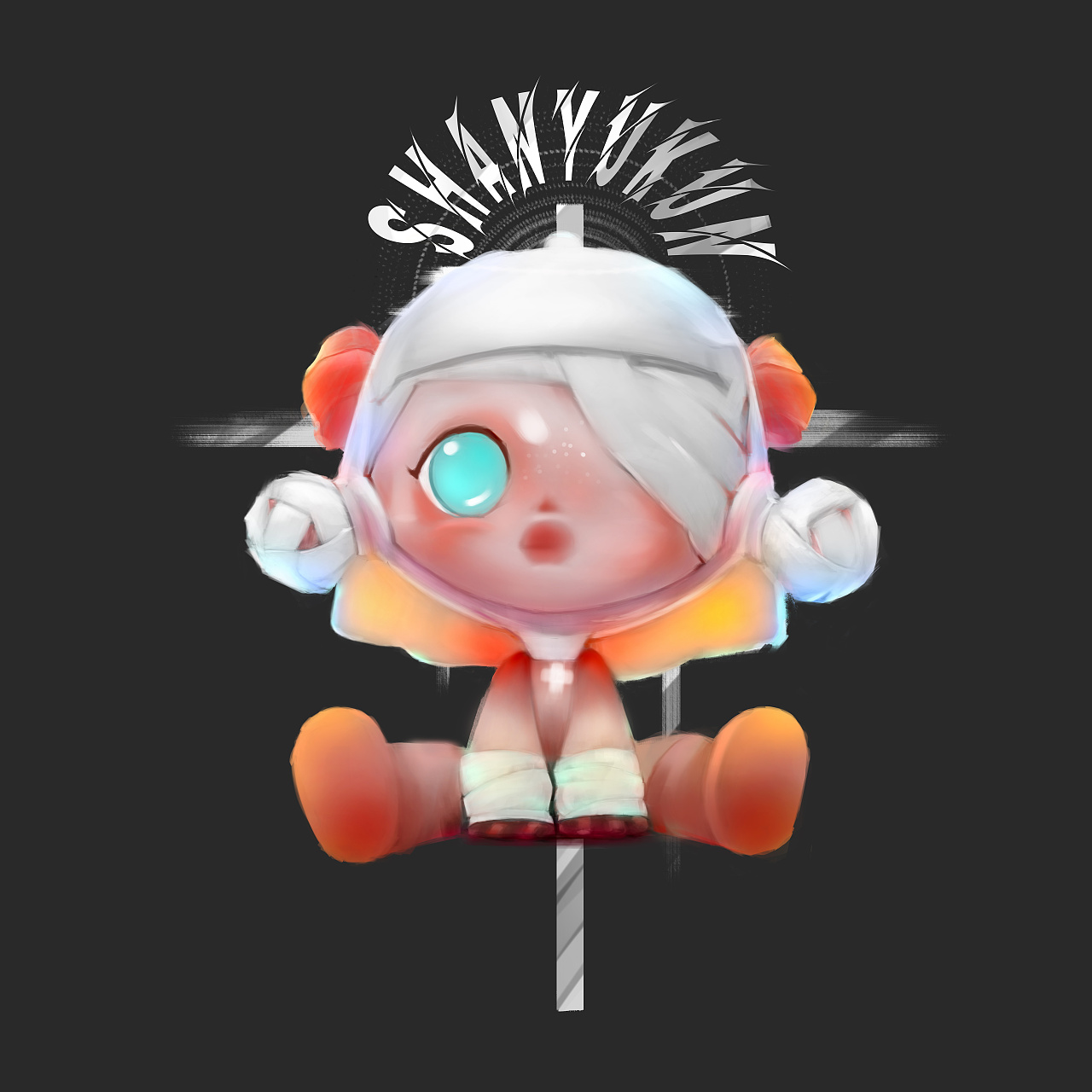 泡泡玛特-密林古堡系列ip板绘联系西安|平面设计师山与鲲03254167天前