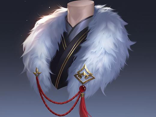 绘画教程：古风毛领绘制教程