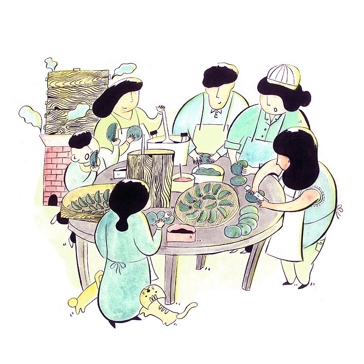 来自家乡的小确幸（图ZNzA4OTMzNjQ=） - 商业插画 - 站酷设计师邵小花卷原创素材 - 站酷ZCOOL