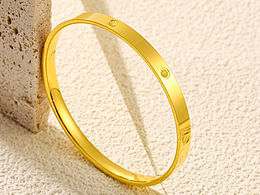 珠宝摄影 黄金时尚手镯原片