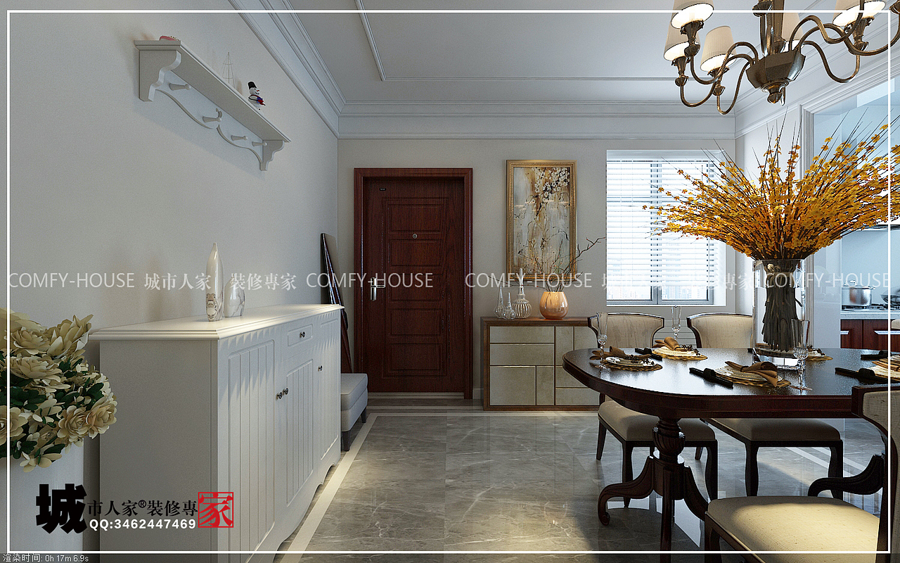 高速绿城.蘭園145㎡三室两厅两卫现代美式装修（图ZMTEyMzY1MzQ4） - 家装设计 - 站酷设计师济南城市人家zx原创素材 - 站酷ZCOOL