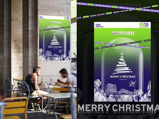 酸性设计—酒吧圣诞节日海报