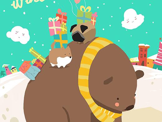 新年快樂系列（個人主頁-ZMzE5NzA2Njg=） - 兒童插畫 - 站酷設(shè)計師谷布布原創(chuàng)素材 - 站酷ZCOOL