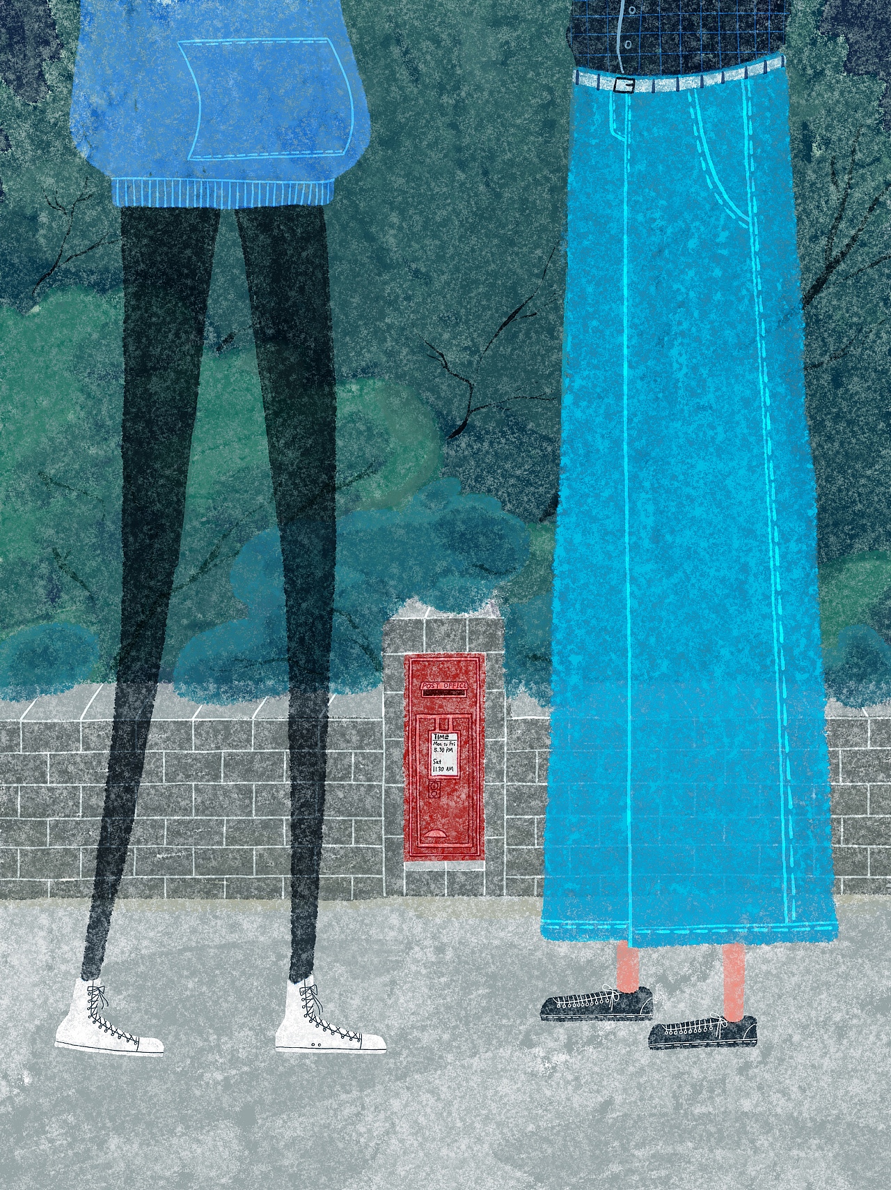 原创插画|圣艾夫斯路边的小邮箱