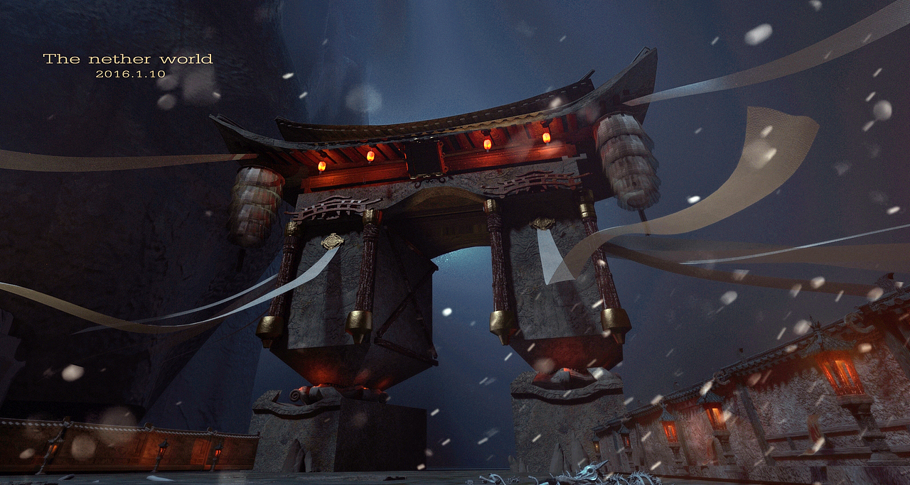 地府系列场景测试（图ZMzYxOTk0MzI=） - 场景 - 站酷设计师小小崔丿kin原创素材 - 站酷ZCOOL