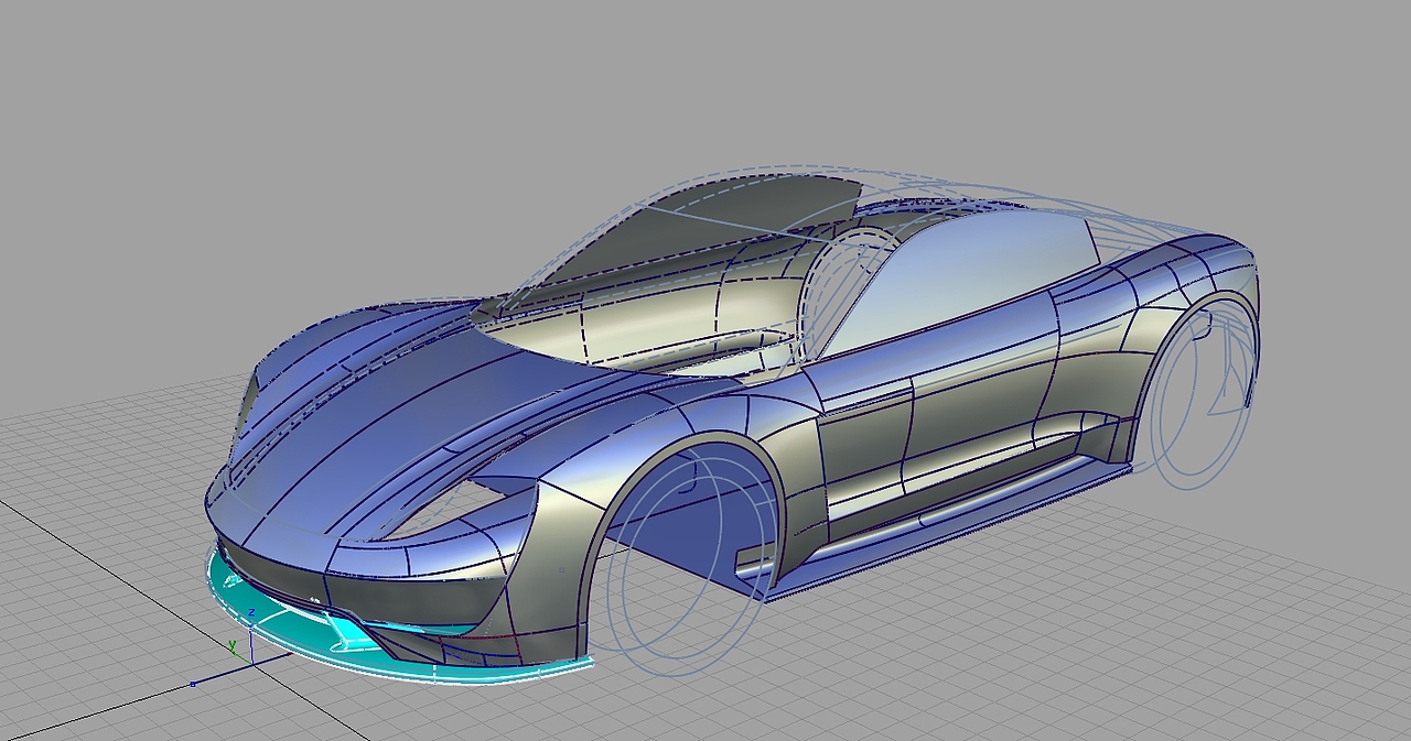 Porsche-Mission-E纯效果图Alias建模教程（图ZOTM3OTYxNjA=） - 机械/交通 - 站酷设计师Adleyou原创素材 - 站酷ZCOOL