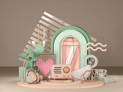 模型 C4D 白模 OC 渲染 練習（個人主頁-ZNDE0NjY2MTI=） - 產品 - 站酷設計師CC_L1原創(chuàng)素材 - 站酷ZCOOL