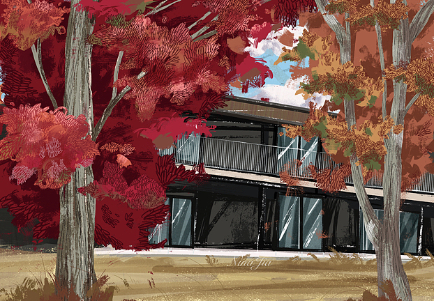 UWC世界联合校区多校区插画绘制