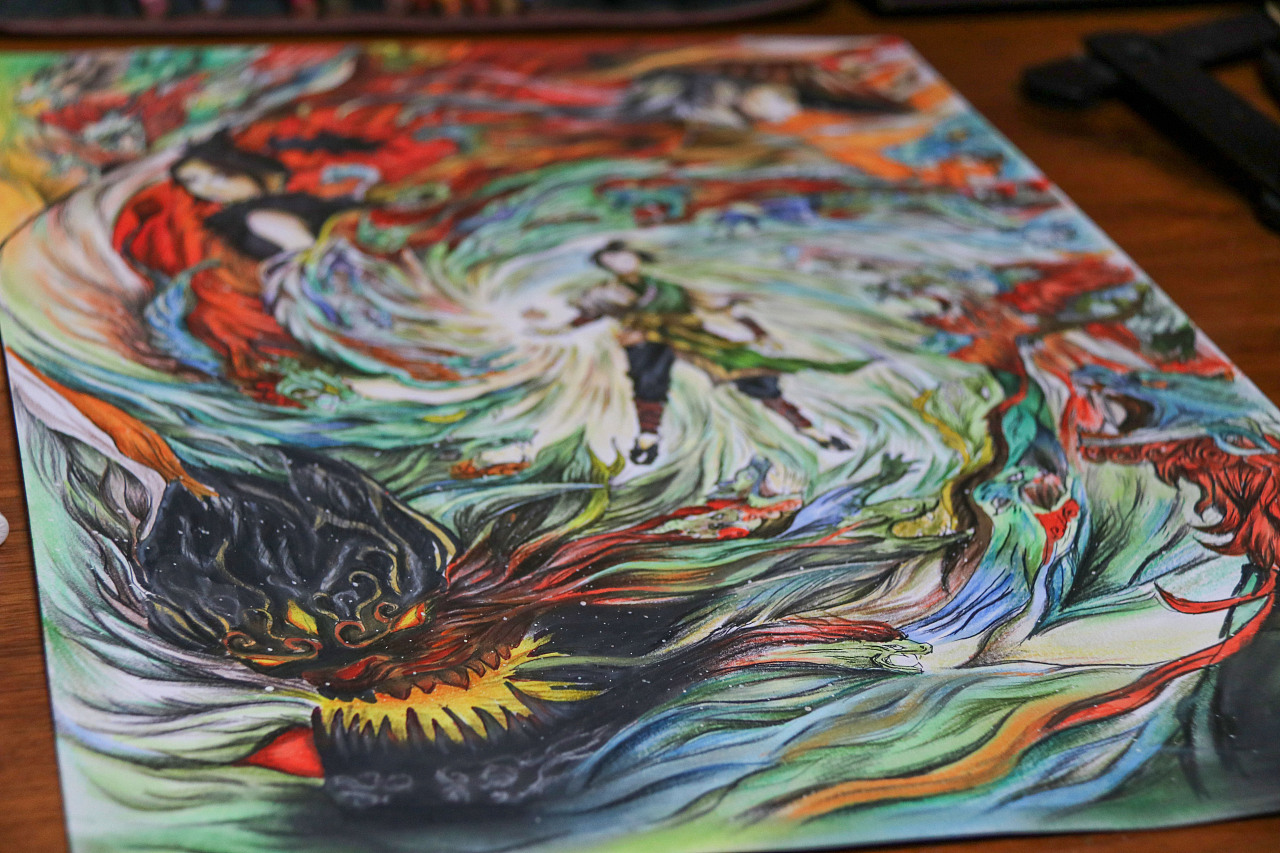 手绘国产动漫临摹练习风语咒