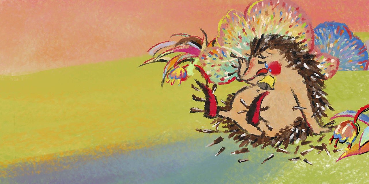 皮皮-小刺猬童书插画