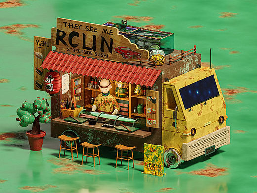 Blender练习|小破车