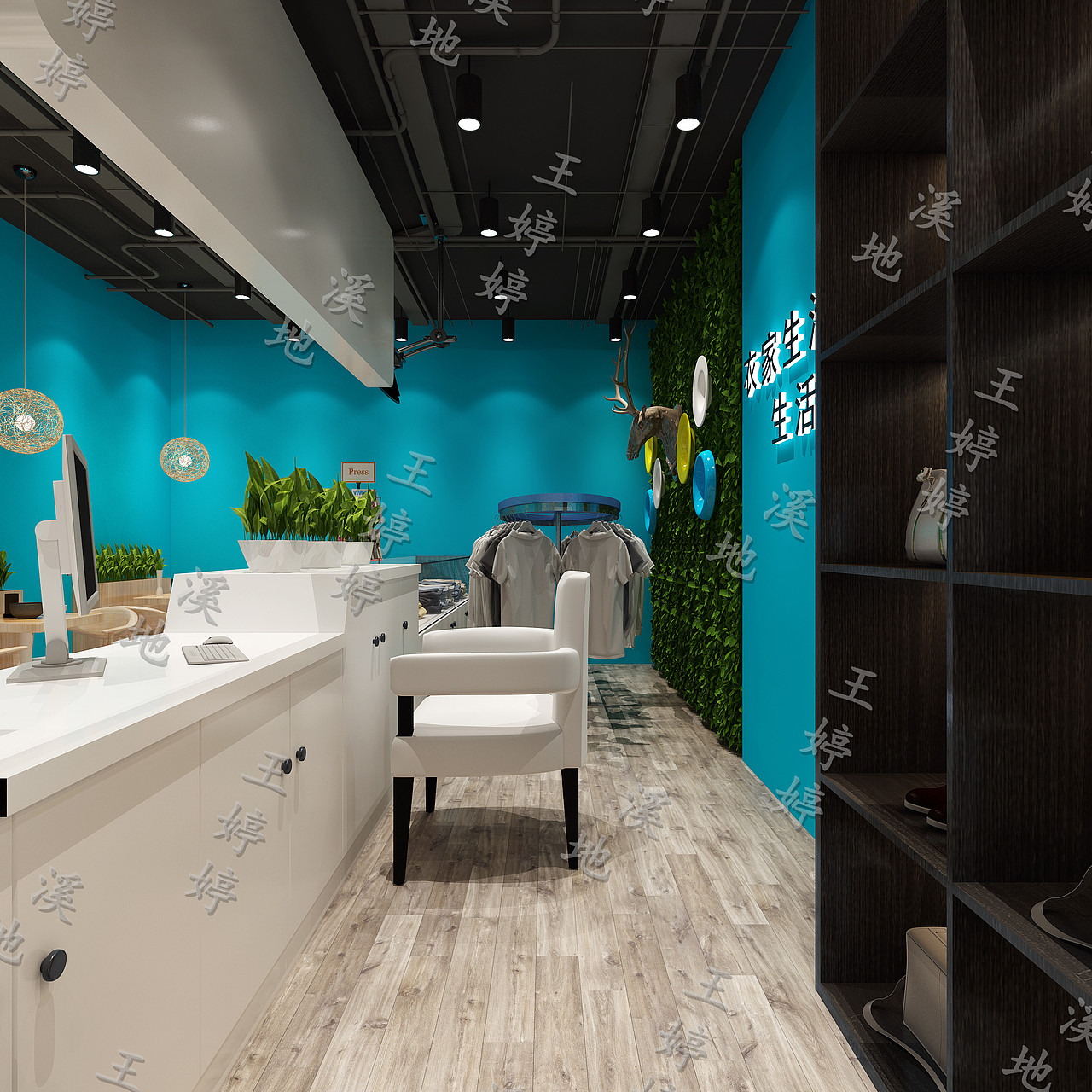 蓝色洗衣店（图ZMTkxMTgwNzcy） - 家装设计 - 站酷设计师王婷婷XIDI原创素材 - 站酷ZCOOL