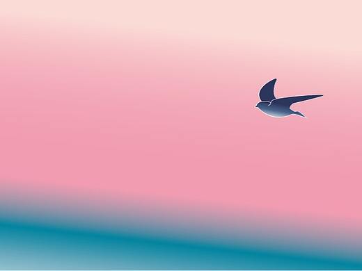 双色树燕 插画（个人主页-ZMzUzMzA3MzY=） - 创作习作 - 站酷设计师枪枪哥原创素材 - 站酷ZCOOL