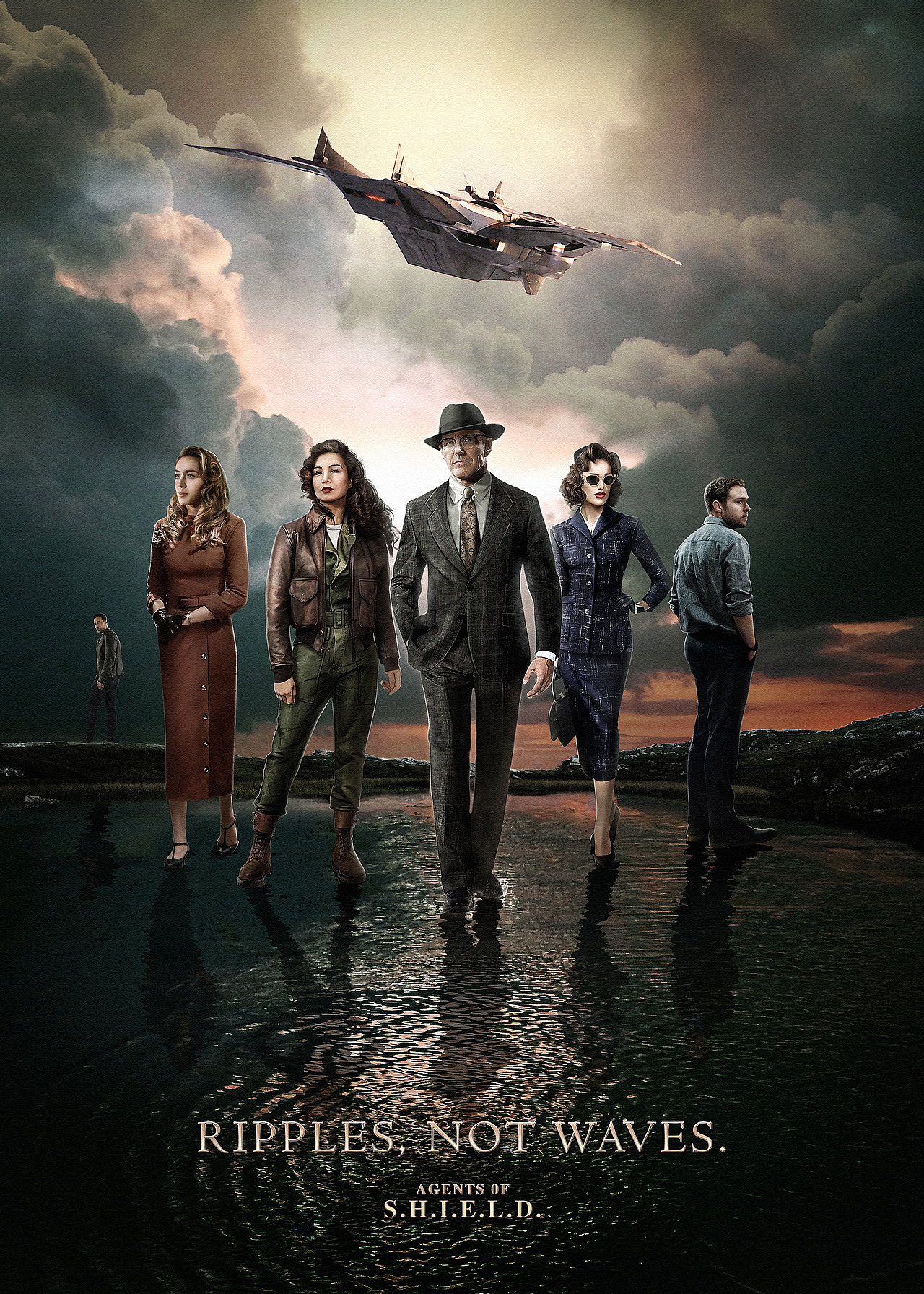 神盾局特工初代六人对比海报