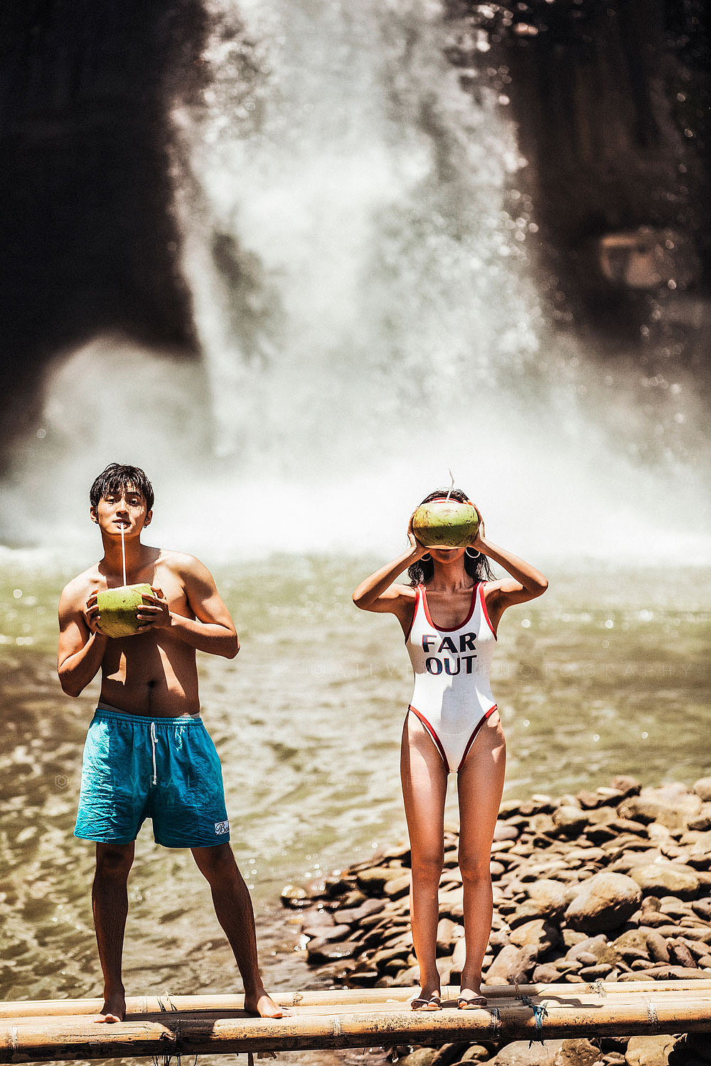 爱旅拍巴厘岛乌布森林瀑布旅拍