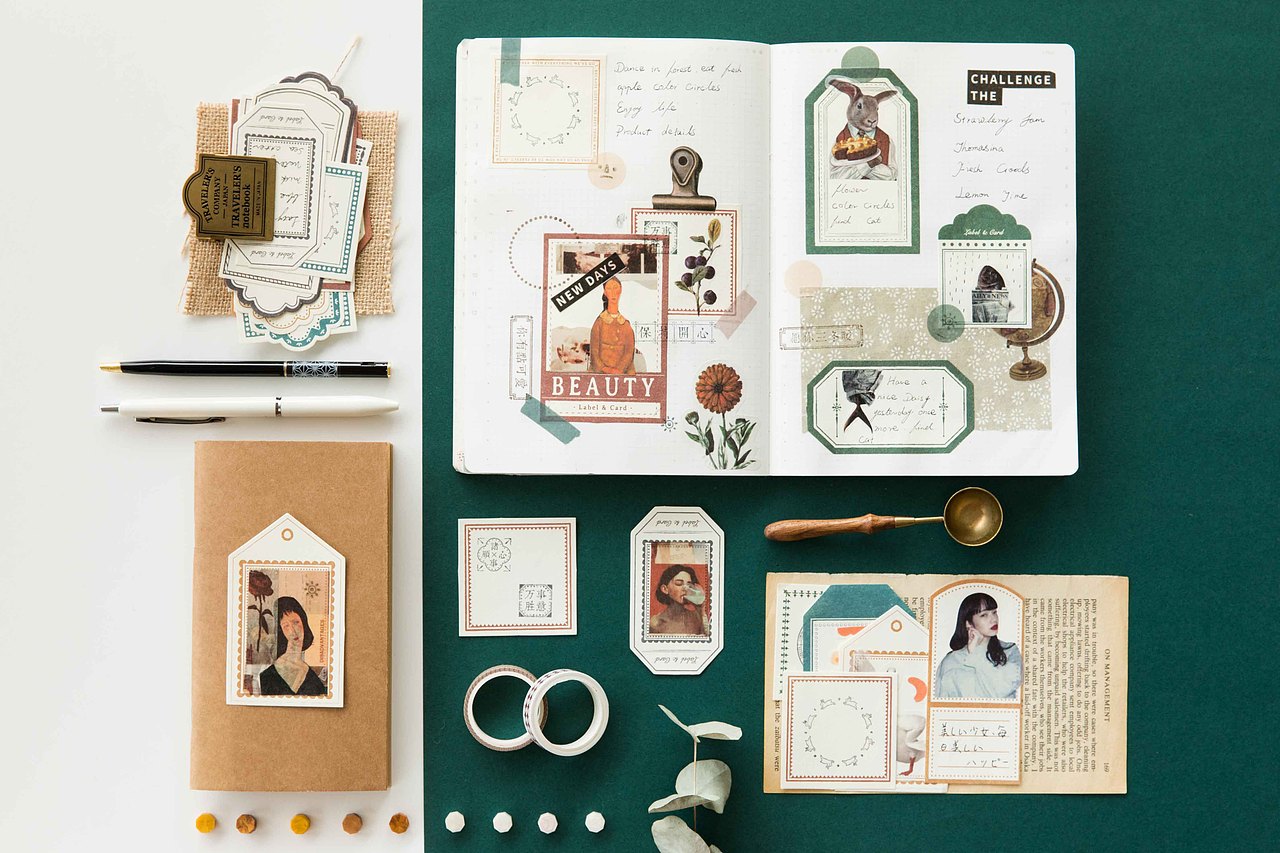 复古风一纸便签