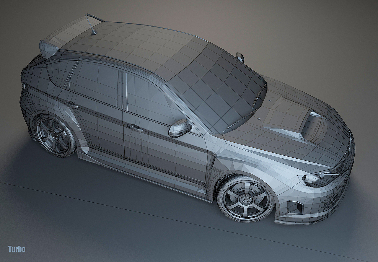 Subaru impreza STI 建模练习