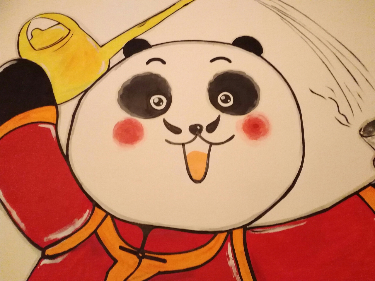 炊二哥樓梯墻手繪（圖ZMTYxNDMyOTU2） - 繪畫(huà) - 站酷設(shè)計(jì)師天天墻體手繪原創(chuàng)素材 - 站酷ZCOOL