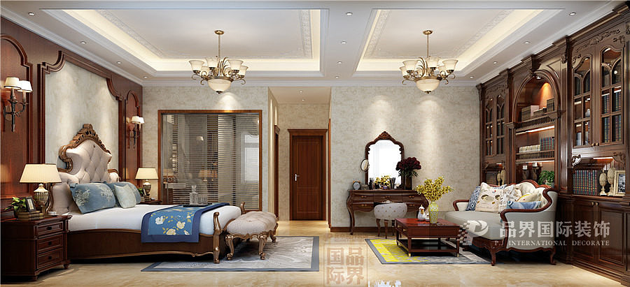 亚星观邸236户型美式装修设计案例（图ZMTc4OTYzNzIw） - 家装设计 - 站酷设计师淡墨淸彩原创素材 - 站酷ZCOOL