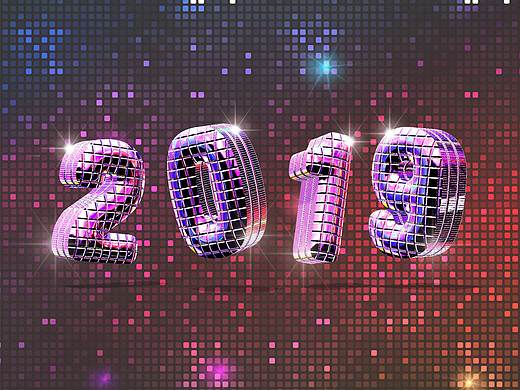 “2019”艺术字体设计